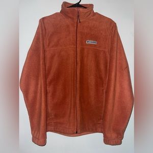 Orange zip-up Columba jacket
